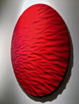 This impressive large round contemporary wall sculpture is by Alexander Caldwell. Image 3