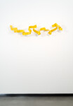 As elegant as a cursive signature, this bright yellow contemporary wall sculpture was created by Stefan Duerst. Image 11