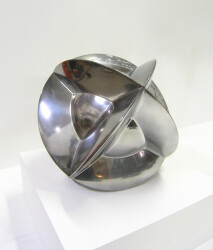 Canadian sculptor Alexander Caldwell creates uniquely compelling contemporary pieces forged from stainless steel.