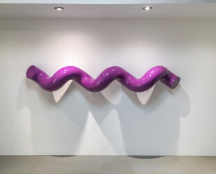 This stunning grand contemporary wall sculpture is by Alexander Caldwell.