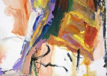 Loose, bold colourful strokes energetically combine with line to suggest forms – in this case horses – undulating between foreground and bac… Image 6