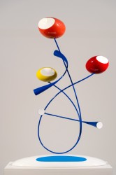 Funky and fun, this glossy, brightly coloured sculpture by Benny Katz is a contemporary ‘take’ on a bouquet of flowers.