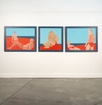 Sandbar Trilogy is a brilliantly colourful pop art painting, an ode to the popular beach scene in Miami, Florida. Image 3
