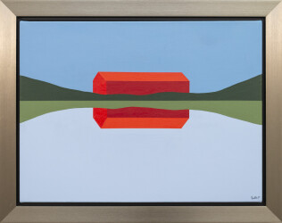 Charles Pachter’s elegant contemporary paintings of barns pay homage to Canada’s rural roots and its strong agricultural heritage.