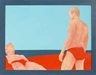 Sandbar Trilogy is a brilliantly colourful pop art painting, an ode to the popular beach scene in Miami, Florida. Image 5