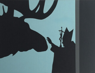 As a little boy, pop artist Pachter once met a moose at a local fair.