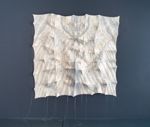 Fabric artist Chung-Im King often draws inspiration from nature to create her intricate, subtle tapestries.