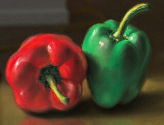 Ciba Karisik favours the tradition of highly realistic still life’s.
