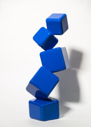 Cool and contemporary, this tabletop sculpture by Claude Millette is a standout.