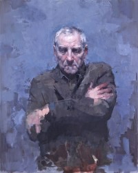 Powerful portrait of Canadian artist Shayne Dark, one of Hughes' favourite subjects.