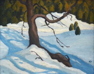 @secondary@ During this time period, Holgate spent much of his time surrounded by nature, painting in the Laurentians.