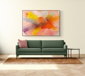 Harold Feist’s gloriously colourful acrylic abstract painting called Chanson radiates joy. Image 12