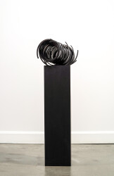This enigmatic and intriguing sculpture is by Jean-Pierre Morin.