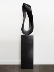 Jeremy Guy’s series of elegant contemporary sculptures called Mobius are created from rich black granite.