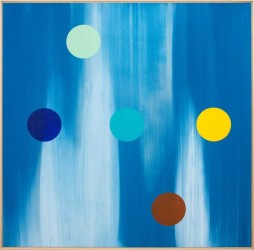 This masterful canvas demonstrates Ristvedt's elegant aesthetic control and points to the emotional potential of color.