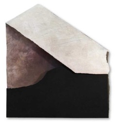 This simple, elegant composition by abstract artist Otto Rogers is mixed media.