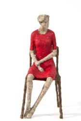 Quebecois sculptor Paul Duval has created a series of expressive paper mache and wire figurative sculptures.