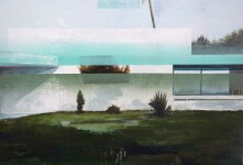 Peter Hoffer’s landscapes have one foot in classic realism and the other in deconstruction. Image 6