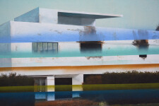 Peter Hoffer’s landscapes have one foot in classic realism and the other in deconstruction. Image 2