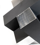 Resembling a Rubik's cube in flat black and highly polished aluminum casts a striking image in this modern tabletop sculpture by Philippe Pa… Image 7
