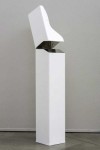 A small pillar of stainless steel is patinated in matte white by Philippe Pallafray. Image 3