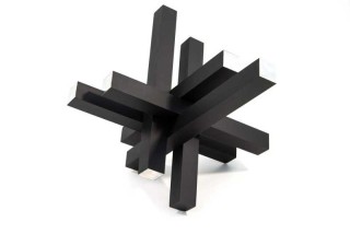 In jet black, Quebec artist Phillipe Pallafray’s new contemporary table-top sculpture has a commanding presence.