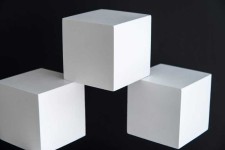 In this intriguing new contemporary sculpture by Quebec’s Phillipe Pallafray six bright white cubes appear as if suspended in space. Image 6