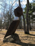 This powerful outdoor contemporary sculpture was hand-forged by Philippe Pallafray. Image 3