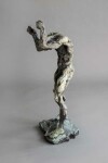 This powerful bronze sculpture of a nude male, standing, fists raised above a bowed head is by Canadian artist Richard Tosczak. Image 2