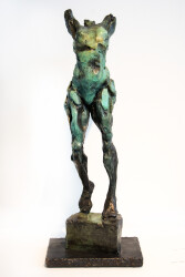 Richard Tosczak created this powerful statuette of a nude male in a style reminiscent of classical sculpture.