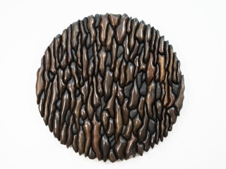 This stunning contemporary wall sculpture is by Rod Mireau.