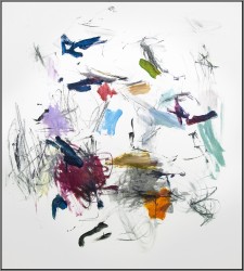 The poetry of Twombly meets the expression of Pollock in this dynamic composition from the Ouvert series by Scott Pattinson.