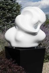 The sensual curves of this glossy white fibreglass sculpture emulate the human form in this stunning new piece by Canadian multidisciplinary…