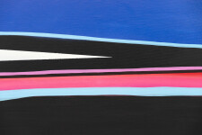 The fresh colours pop from the canvas, the design is graphic and modern, this is a new series by Viktor Mitic. Image 5