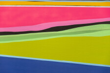 The fresh colours pop from the canvas, the design is graphic and modern, this is a new series by Viktor Mitic. Image 7