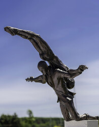 The unique contemporary figurative sculptures of William Hung often express the human condition and are imbued with emotion.