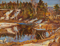 This oil painting is a landscape by AY Jackson of the Group of Seven. Image 2