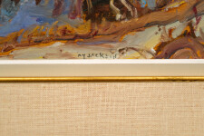 This oil painting is a landscape by AY Jackson of the Group of Seven. Image 6