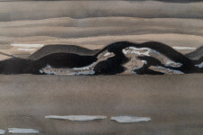 This scene was painted with ink & watercolour, heightened with white. Image 9