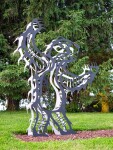 The majesty of woodland animals is celebrated in these striking metal sculptures by the Six Nations Mohawk artist Adam Monture. Image 5