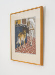 This contemporary limited edition print featuring a woman and a dog beside a kitchen stove is by Alex Colville. Image 4