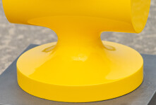 In eye-catching bright yellow, minimalism meets pop art in this playful sculpture by Alexander Caldwell. Image 6