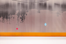 This large-scale acrylic abstract painting by Alice Teichert evokes images of time and space. Image 7