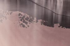 This large-scale acrylic abstract painting by Alice Teichert evokes images of time and space. Image 5