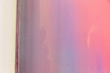 This contemporary abstract painting by Alice Teichert is rendered in shades of pink. Image 3