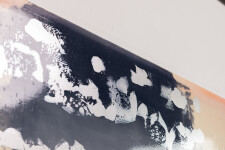 This contemporary abstract painting by Alice Teichert includes a signature motif. Image 7