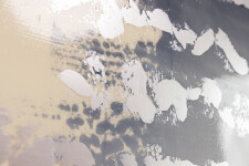 This contemporary abstract painting by Alice Teichert includes a signature motif. Image 4