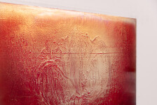 This large-scale acrylic abstract painting by Alice Teichert evokes images of time and space. Image 7