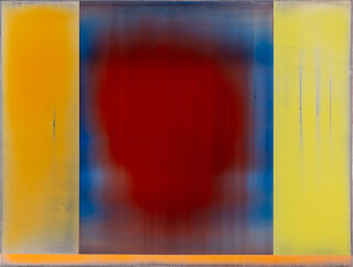 This colourful contemporary abstract painting is by Alice Teichert.