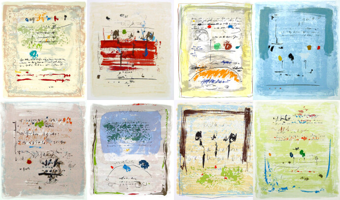 'The Text Is Still Unwritten' is a series of 8 serigraphs created in 2008.
